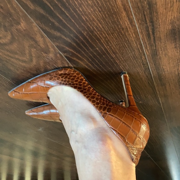 Beautiful Sam Edelman heels sz 9.5 brown leather - Picture 9 of 11